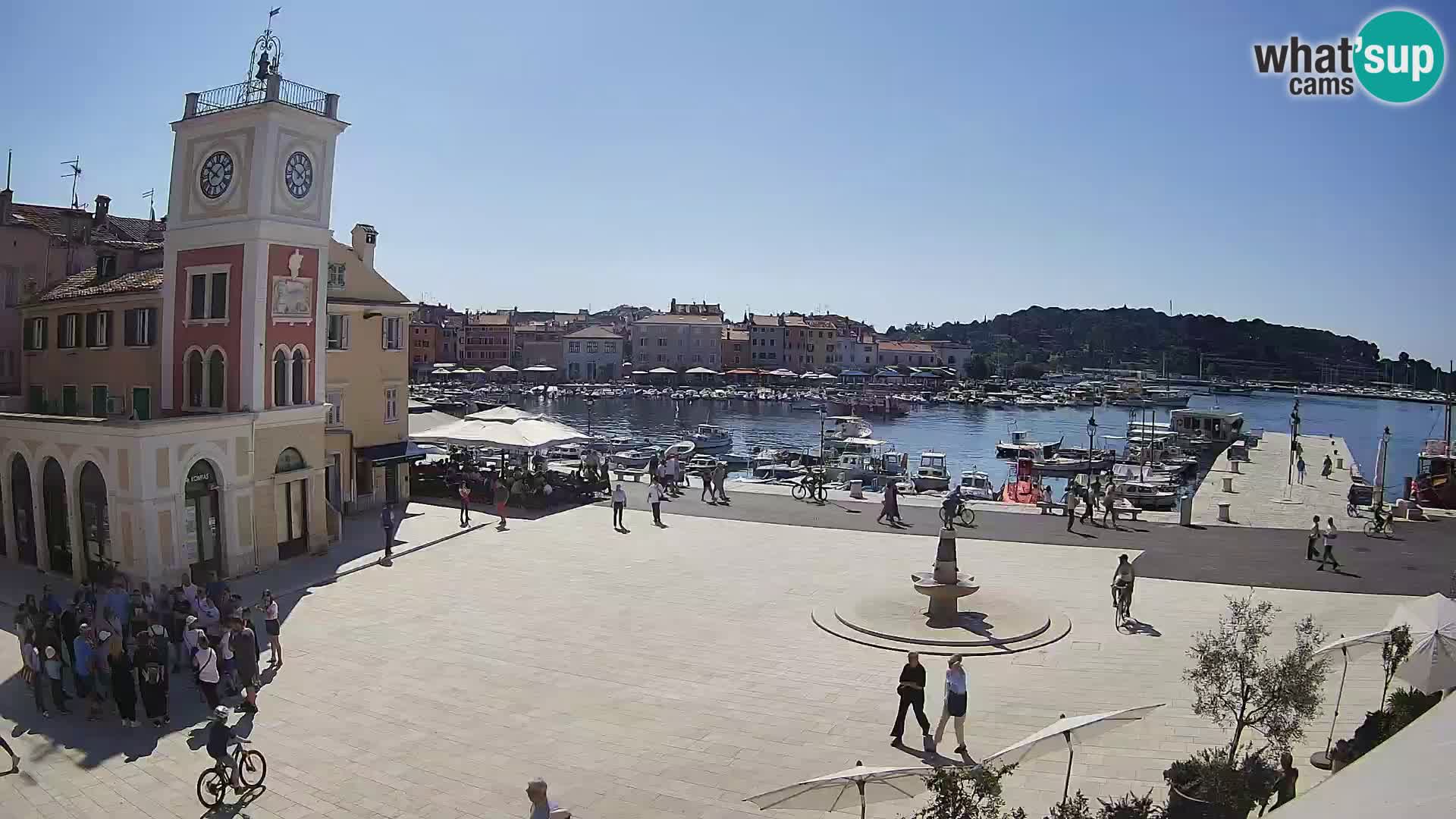 Webcam Rovigno piazza | LIVE cam Piazza centrale Rovigno