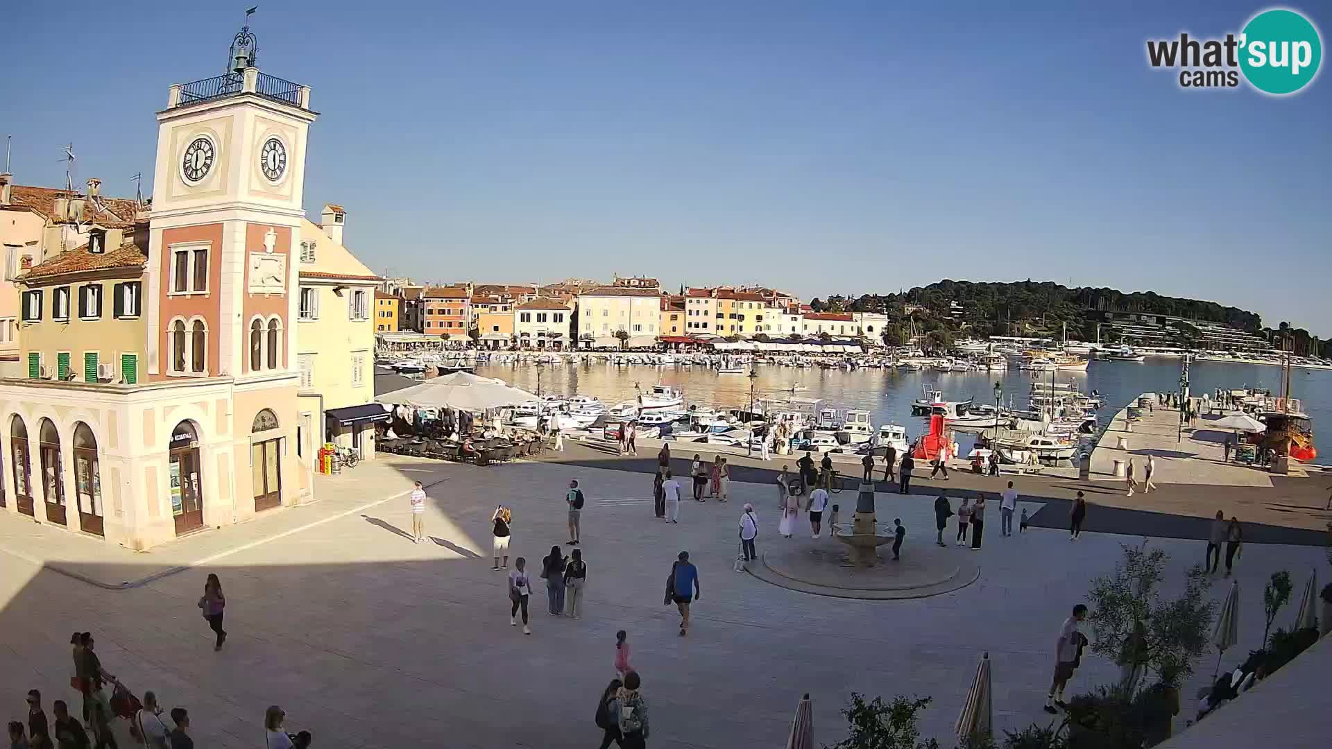 Webcam Rovigno piazza | LIVE cam Piazza centrale Rovigno