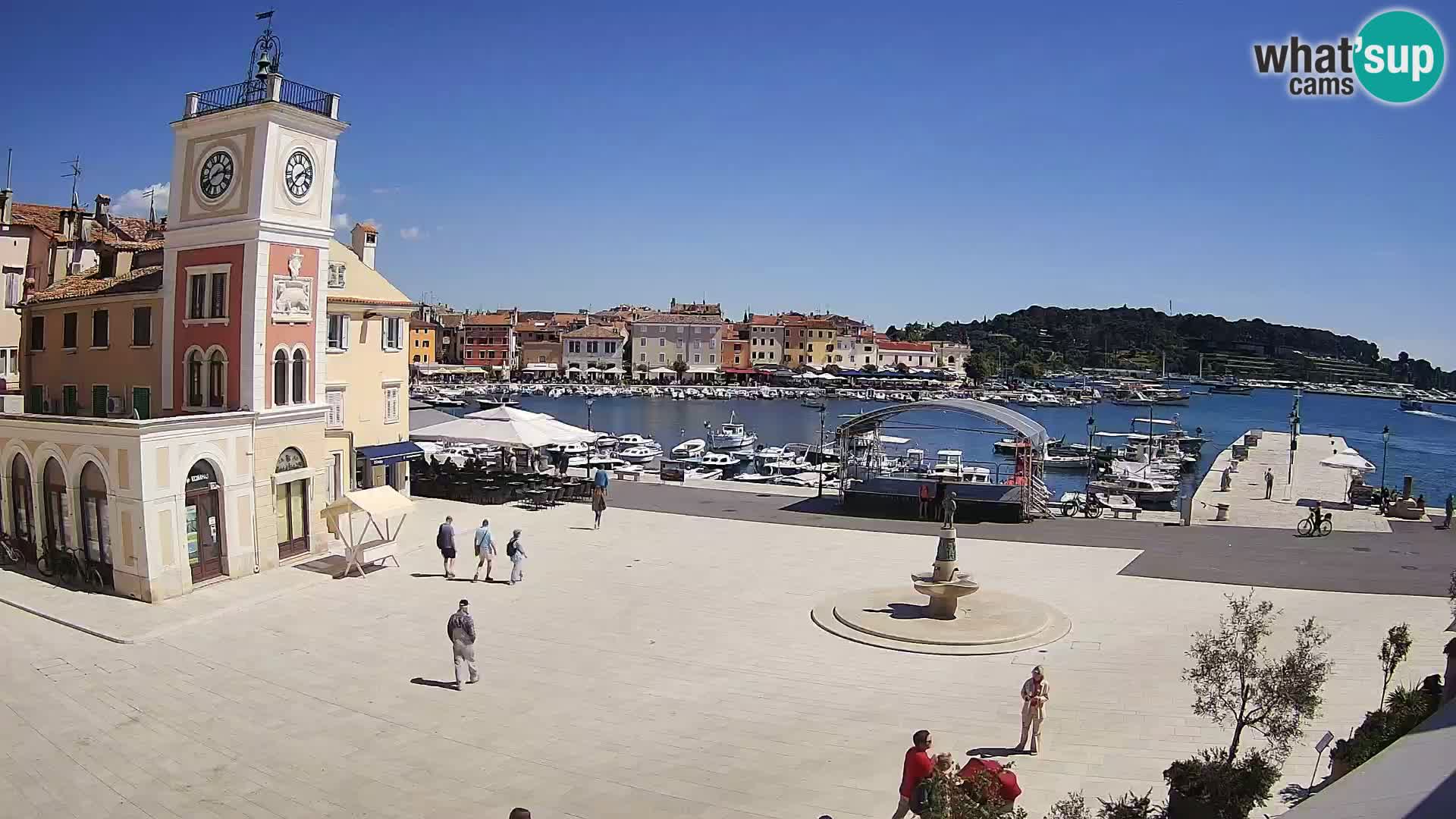 Rovinj spletna kamera trg