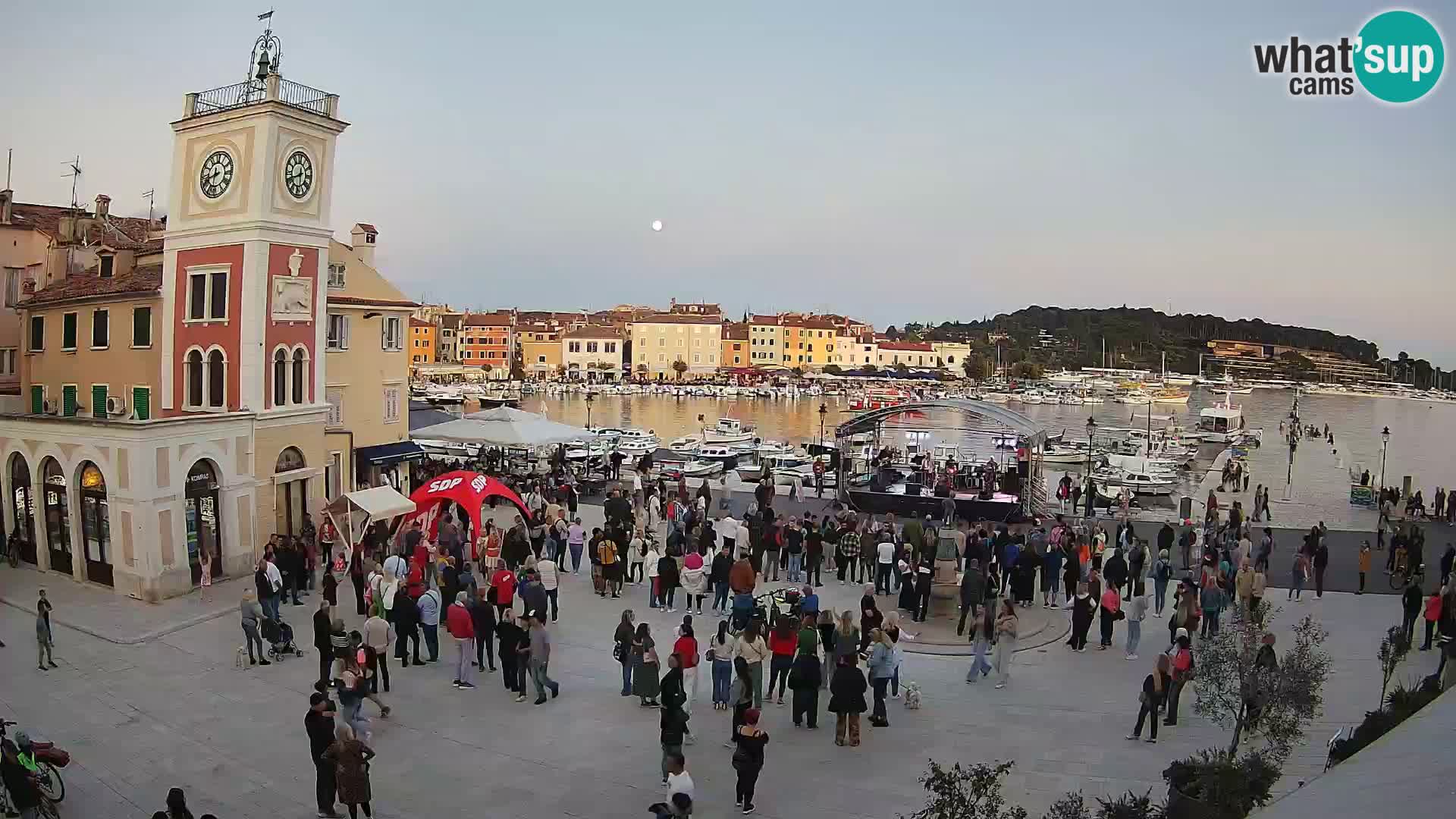 Rovinj – Rovigno LIVE cam Piazza centrale – Istria – Croazia