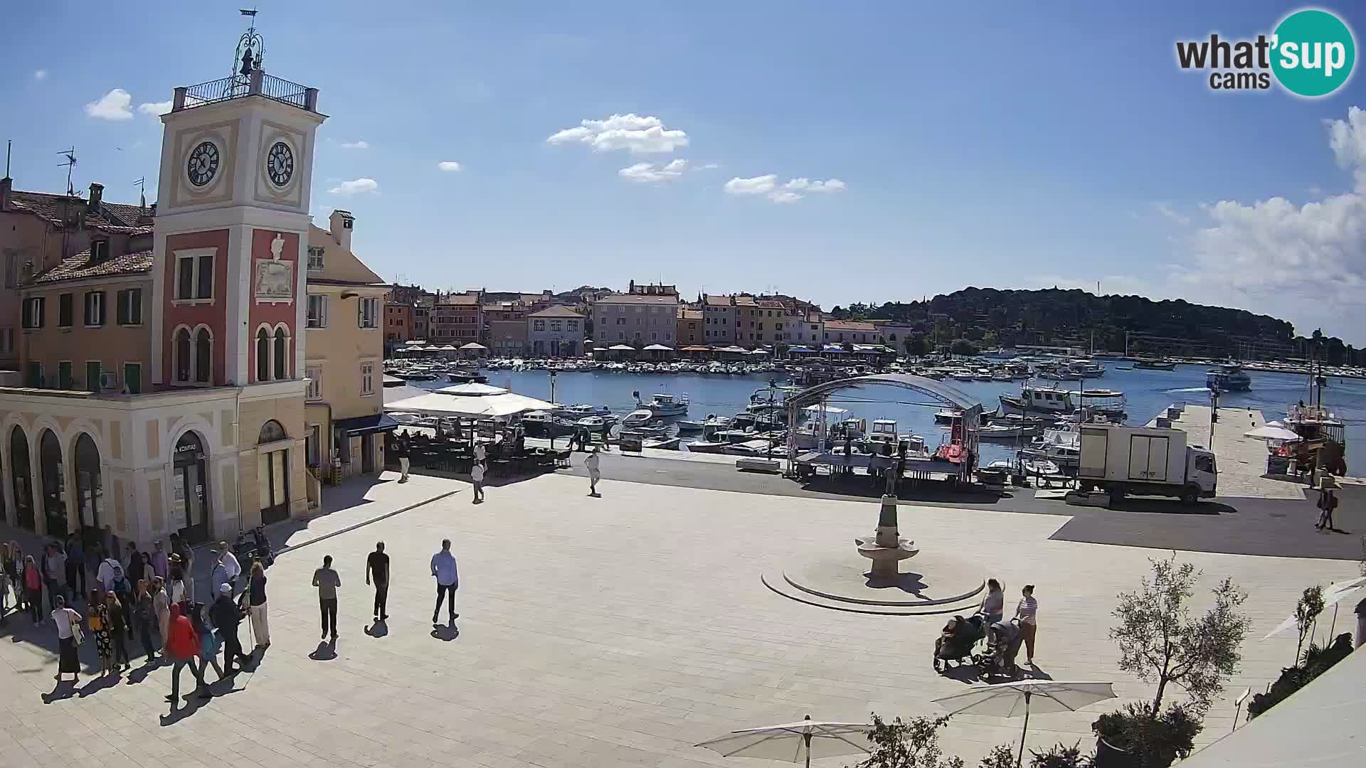 Rovinj spletna kamera trg