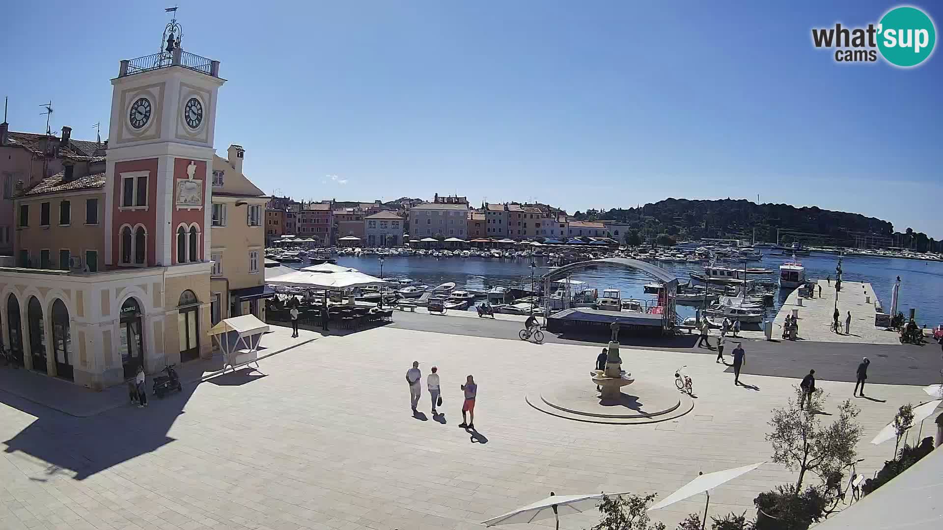 Rovinj spletna kamera trg