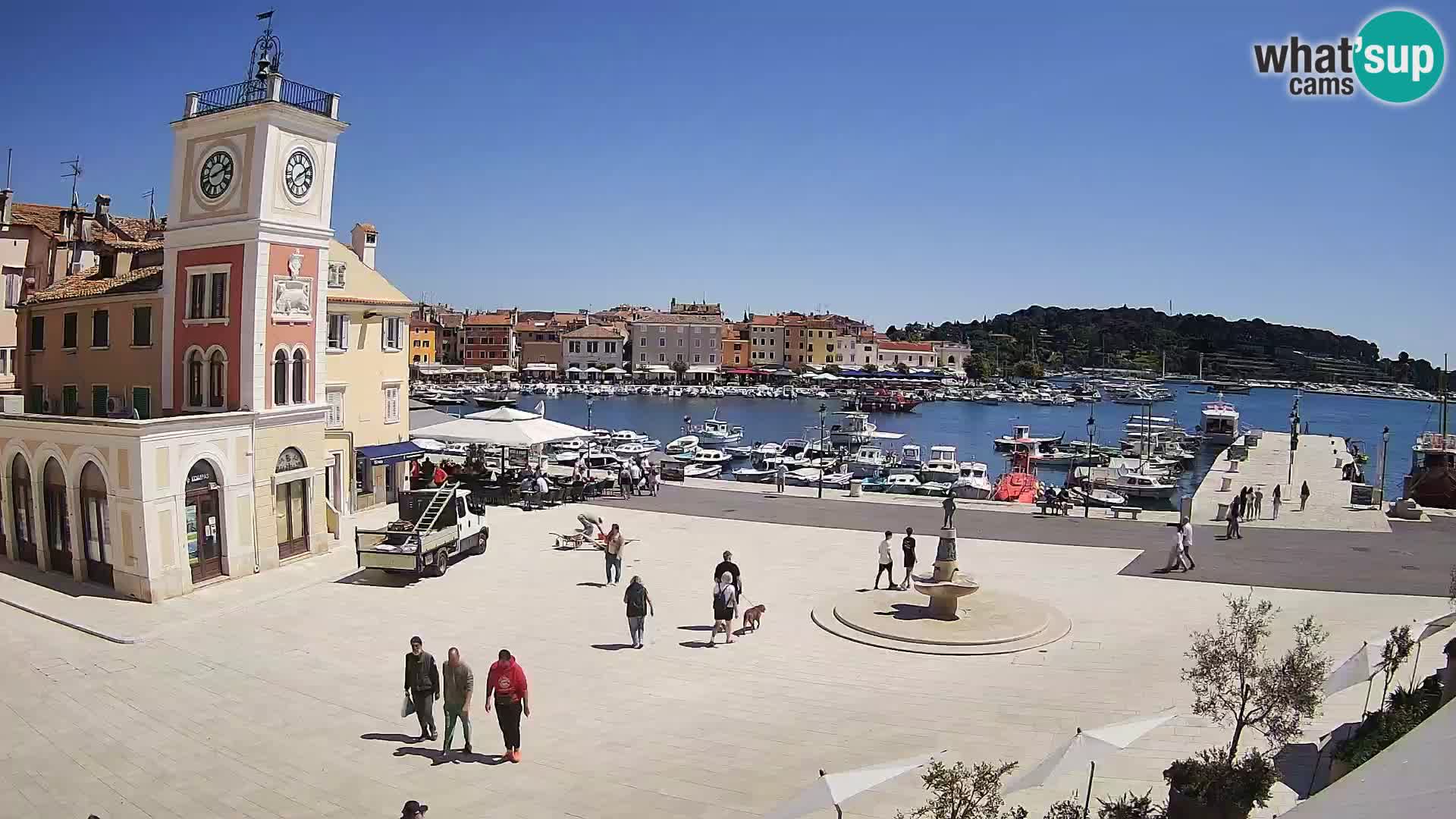 Webcam Rovigno piazza | LIVE cam Piazza centrale Rovigno