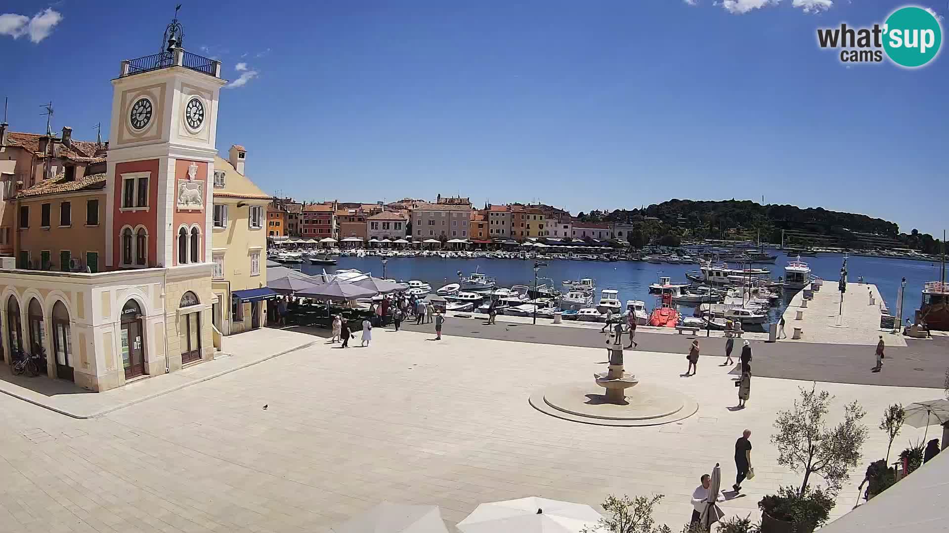 Rovinj – Rovigno LIVE cam Piazza centrale – Istria – Croazia