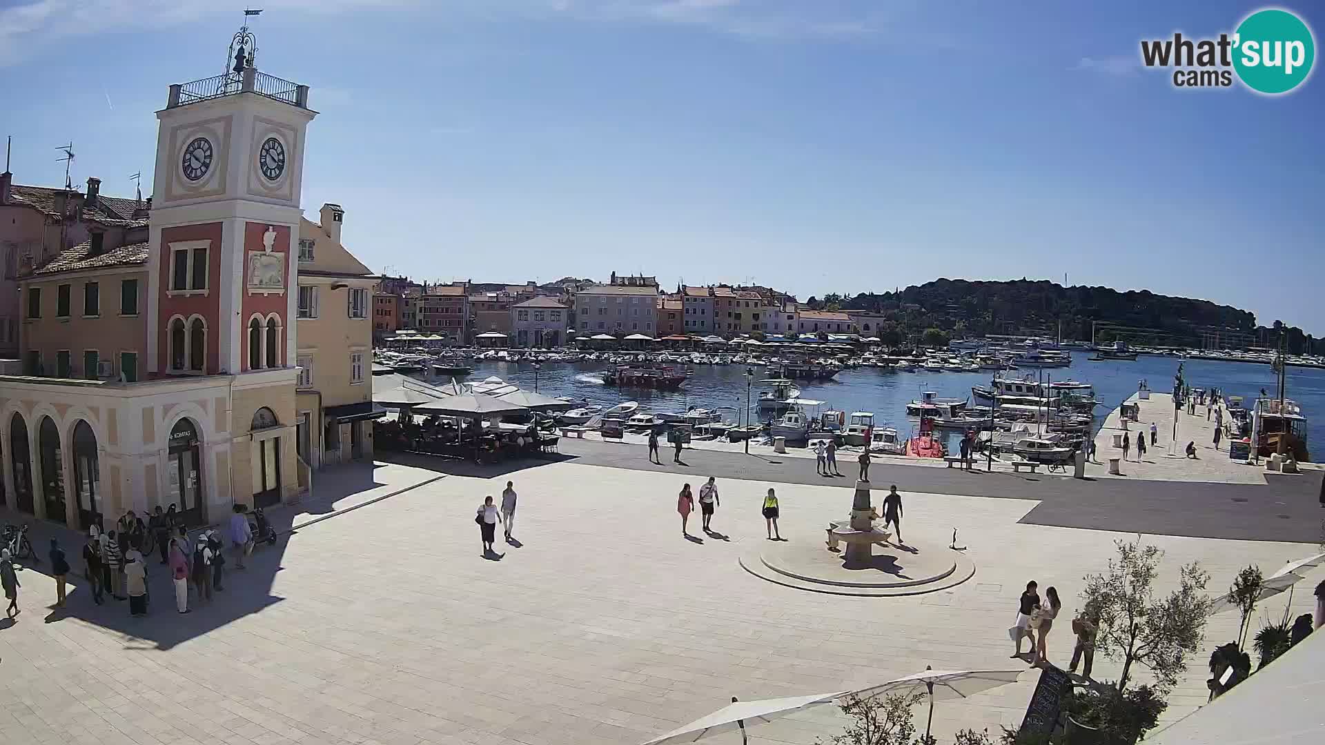 Webcam Rovigno piazza | LIVE cam Piazza centrale Rovigno