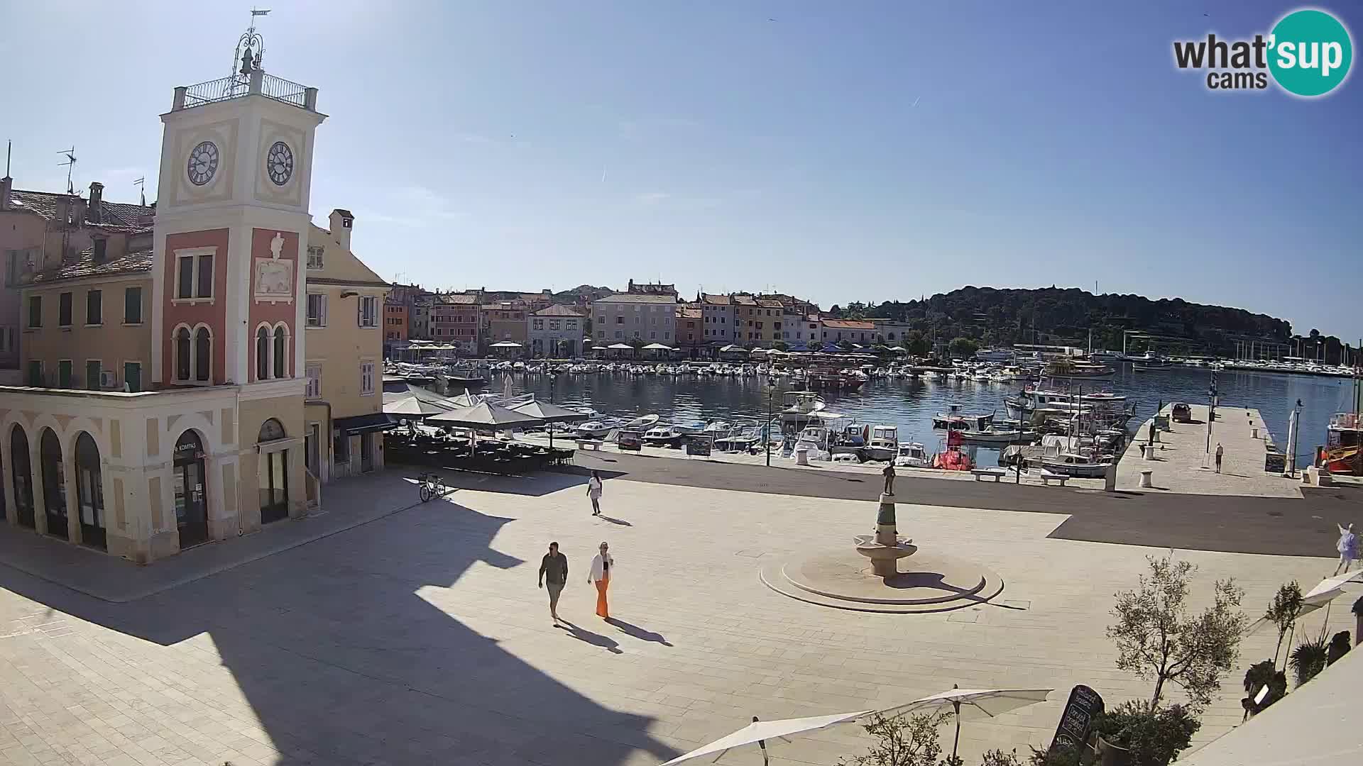Webcam Rovigno piazza | LIVE cam Piazza centrale Rovigno