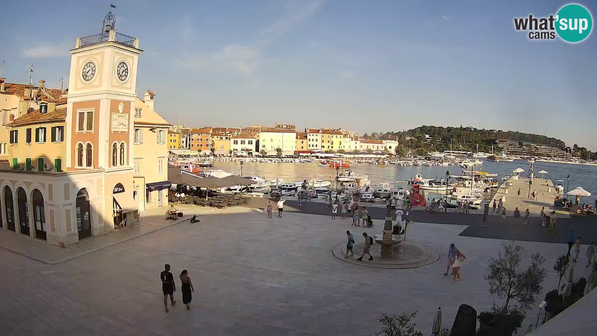 Webcam Rovigno piazza | LIVE cam Piazza centrale Rovigno