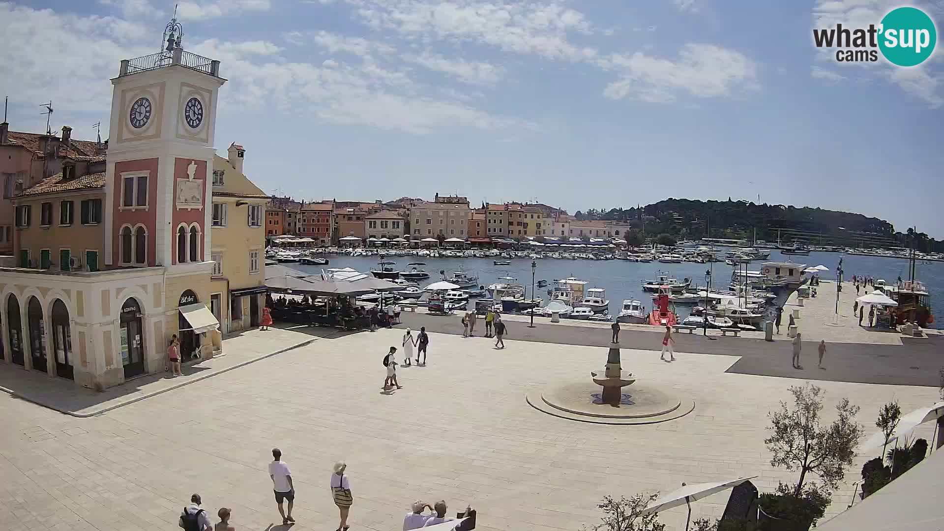 Webcam Rovigno piazza | LIVE cam Piazza centrale Rovigno