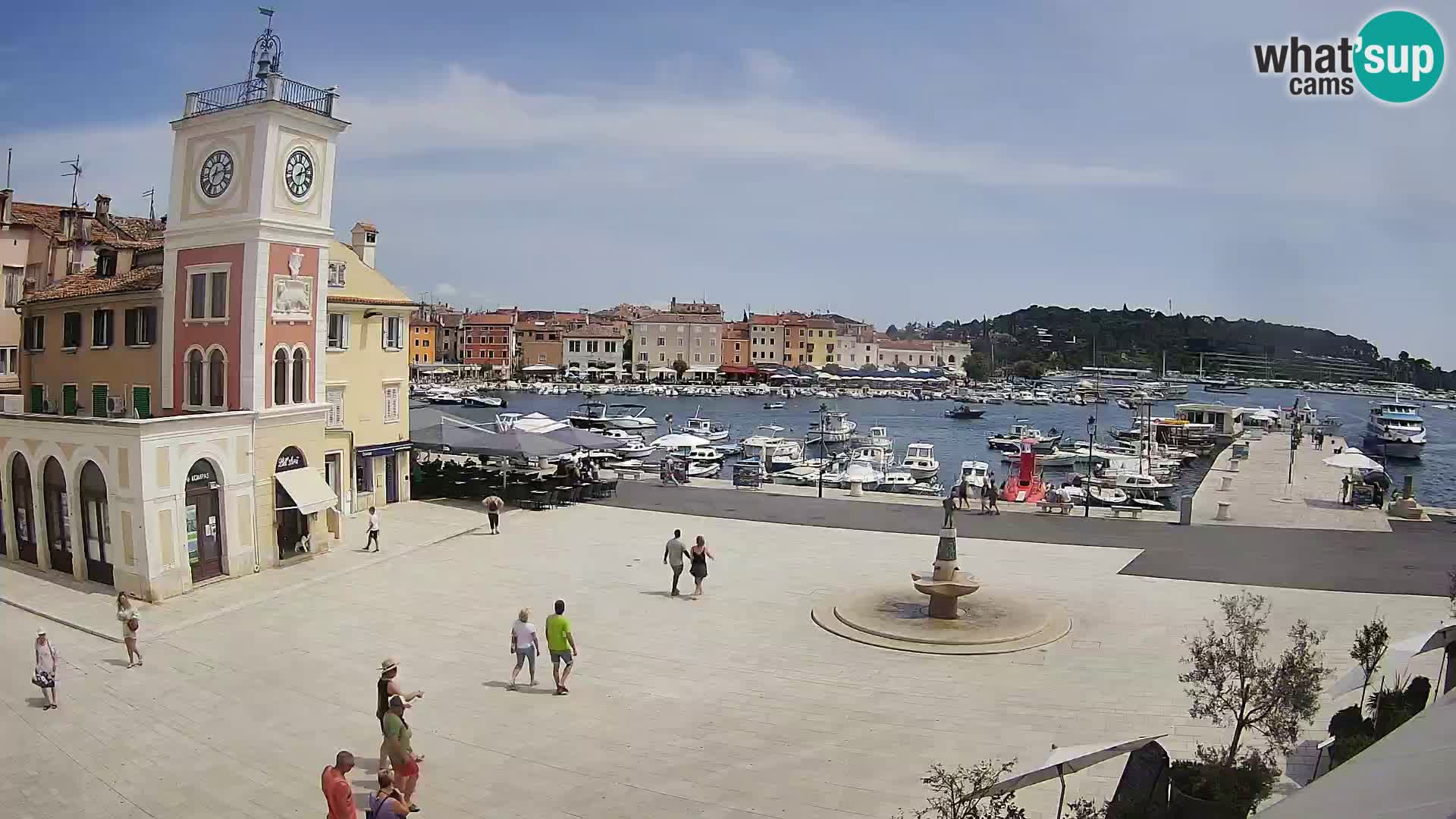 Webcam Rovigno piazza | LIVE cam Piazza centrale Rovigno