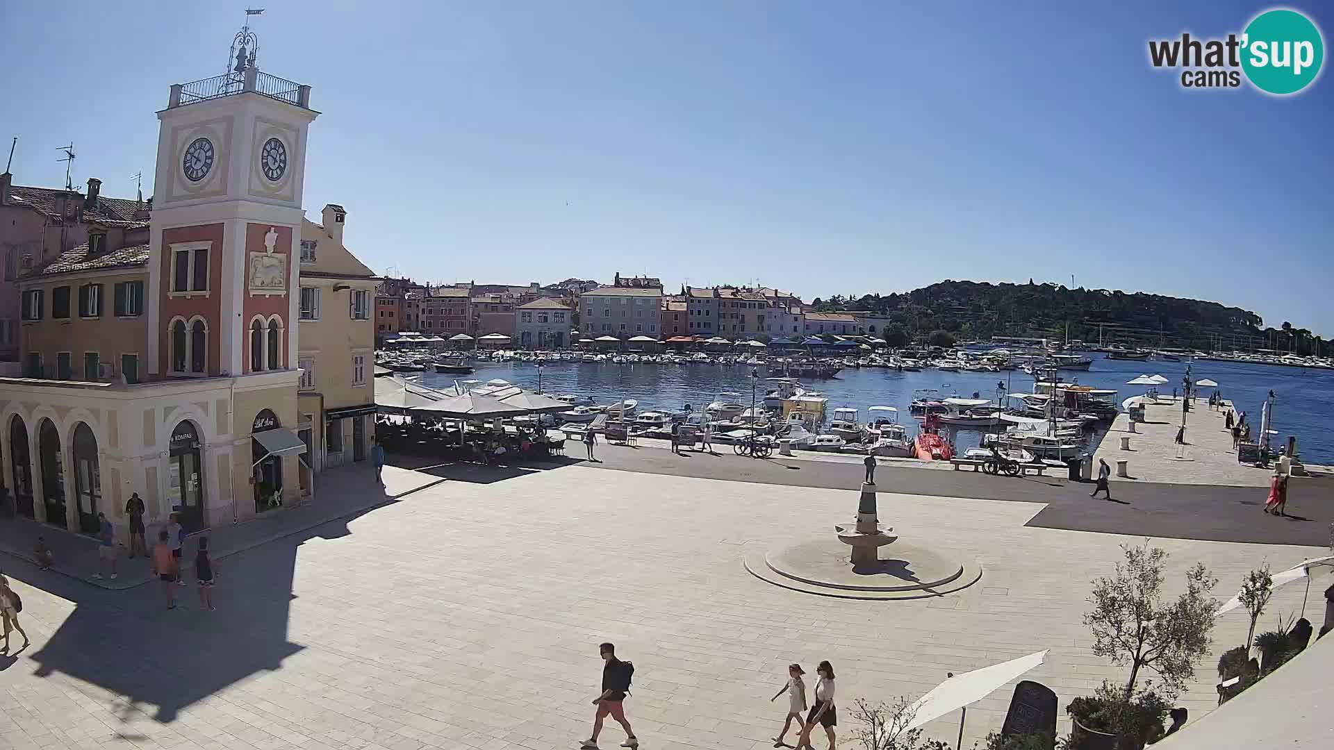 Webcam Rovigno piazza | LIVE cam Piazza centrale Rovigno