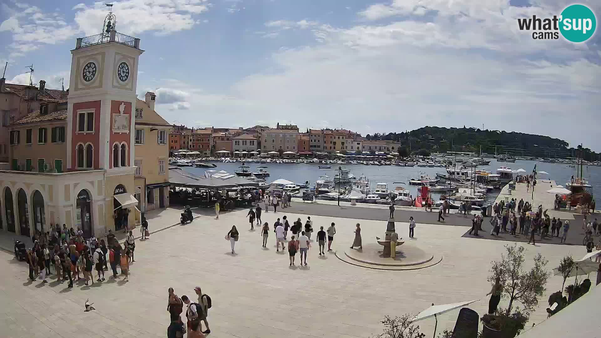 Webcam Rovigno piazza | LIVE cam Piazza centrale Rovigno