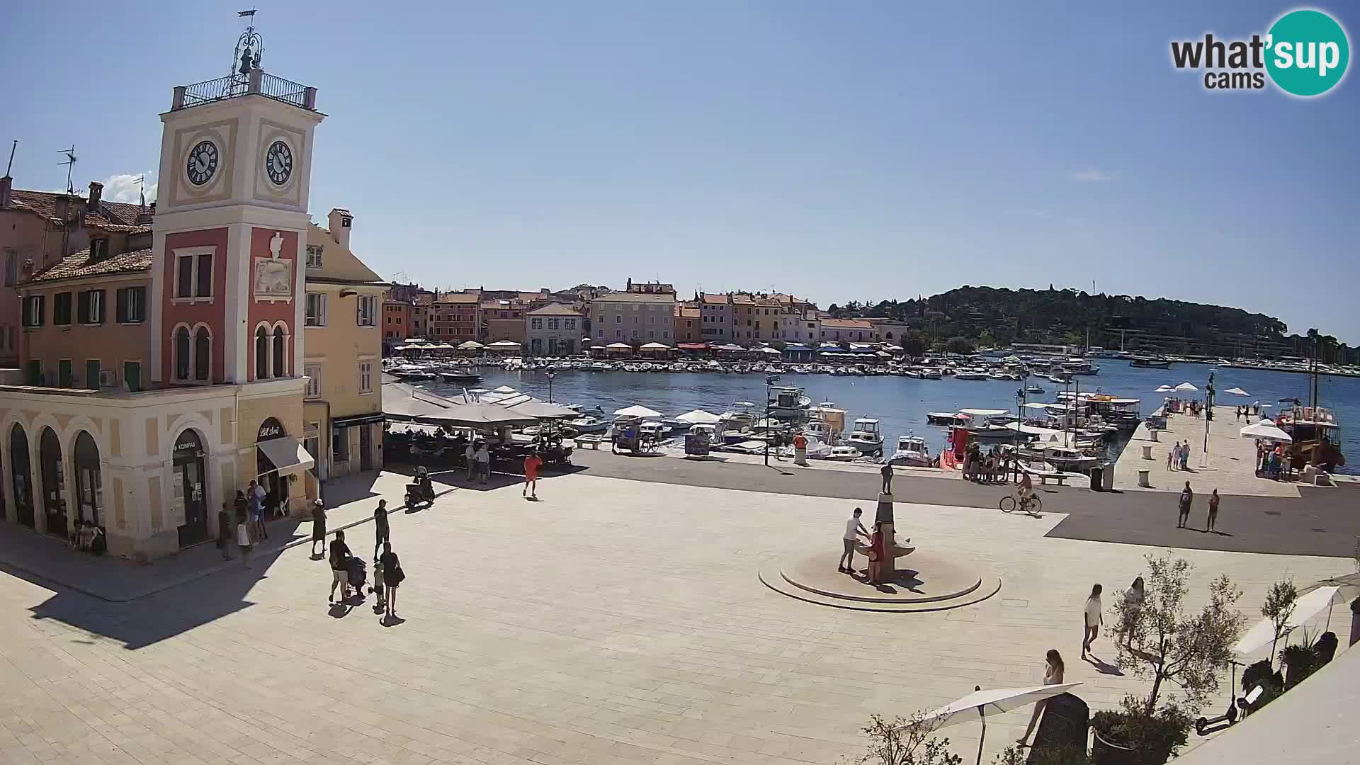 Webcam Rovigno piazza | LIVE cam Piazza centrale Rovigno