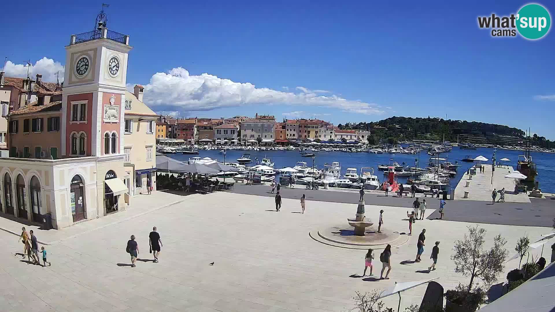 Webcam Rovigno piazza | LIVE cam Piazza centrale Rovigno