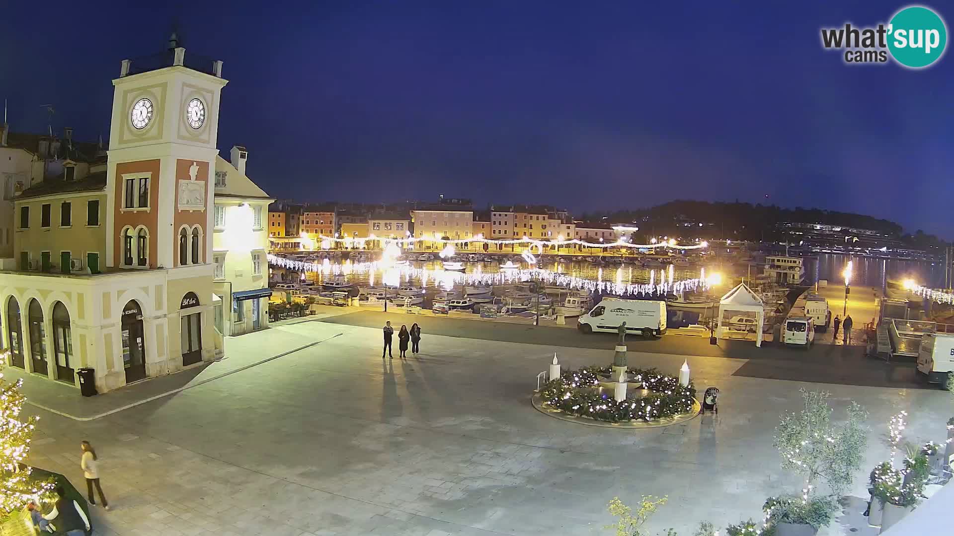 Webcam Rovigno piazza | LIVE cam Piazza centrale Rovigno