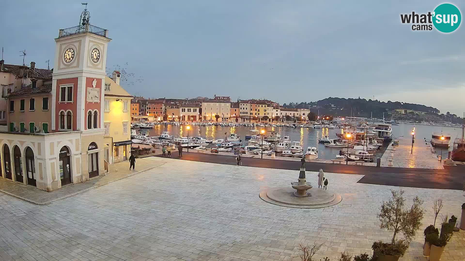 Webcam Rovigno piazza | LIVE cam Piazza centrale Rovigno