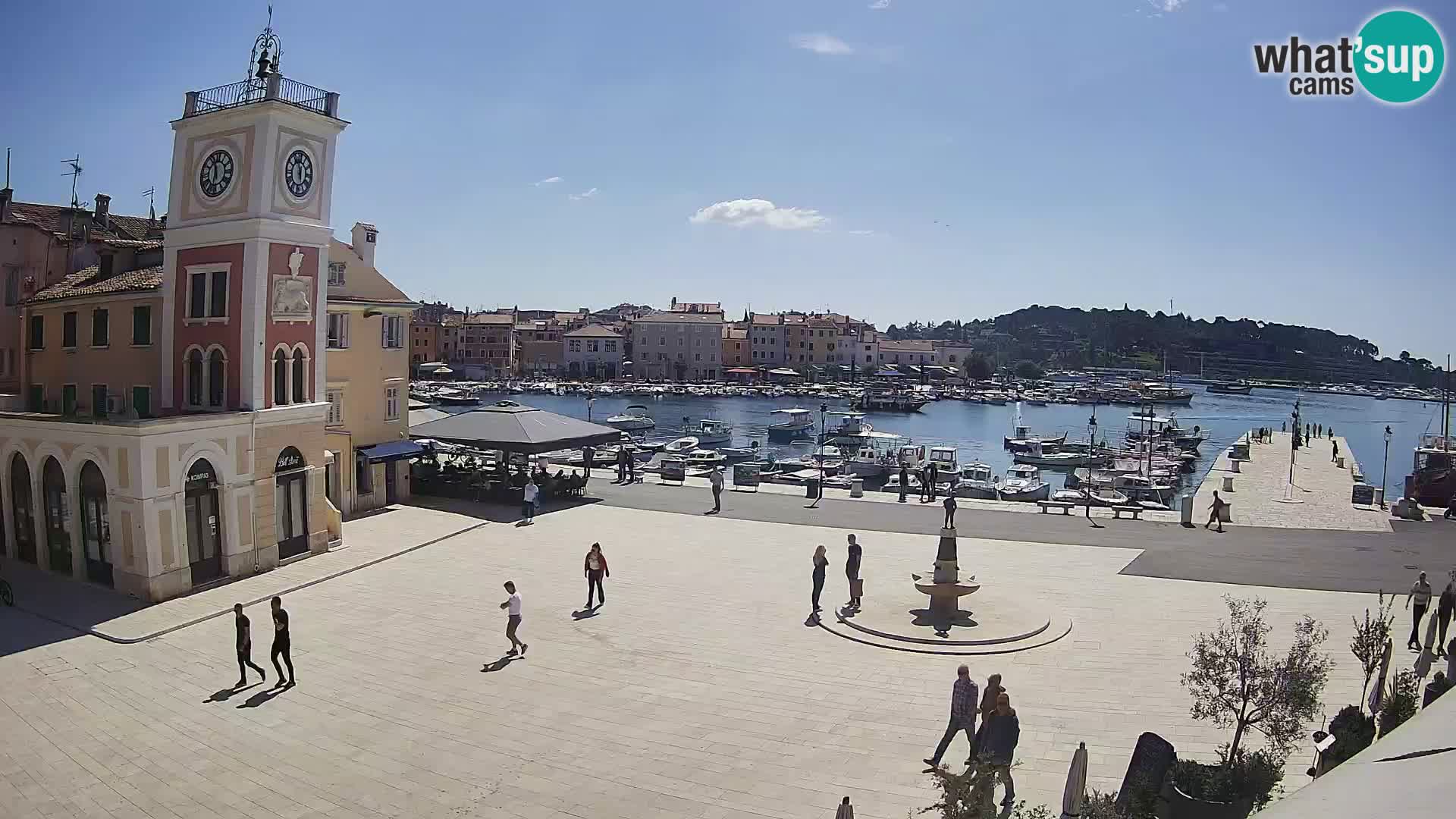 Webcam Rovigno piazza | LIVE cam Piazza centrale Rovigno