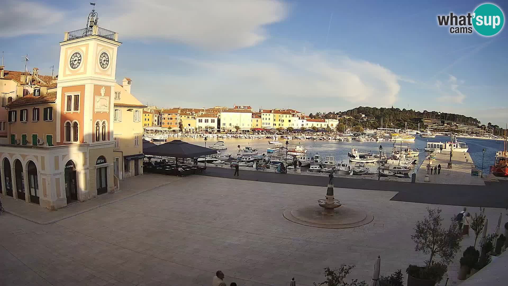 Webcam Rovigno piazza | LIVE cam Piazza centrale Rovigno