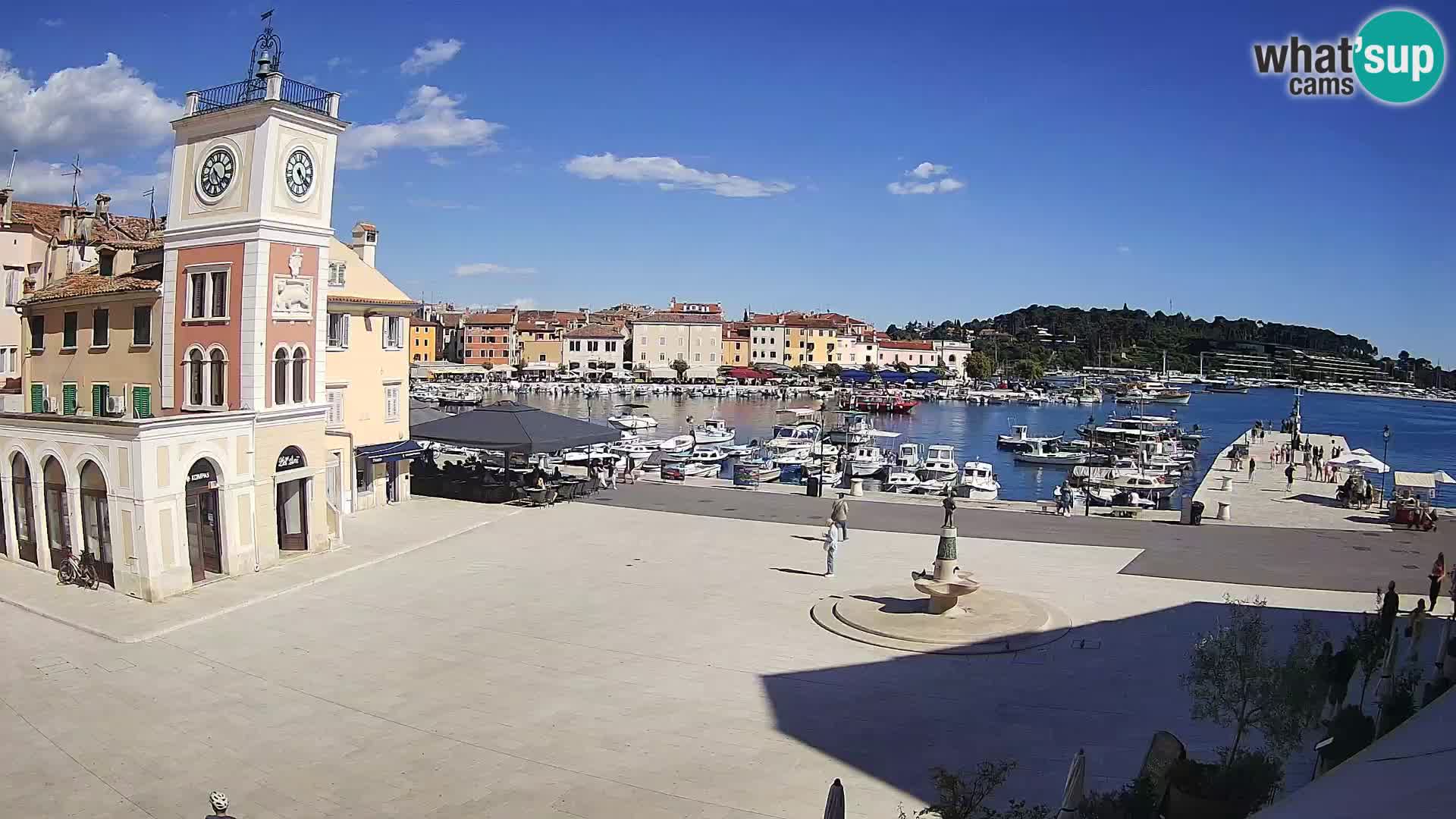 Webcam Rovigno piazza | LIVE cam Piazza centrale Rovigno