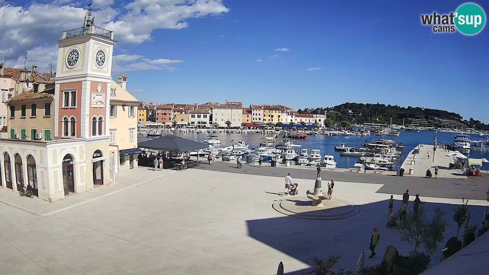 Webcam Rovigno piazza | LIVE cam Piazza centrale Rovigno