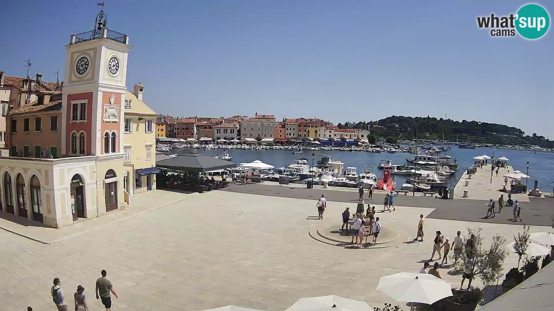 Webcam Rovigno piazza | LIVE cam Piazza centrale Rovigno