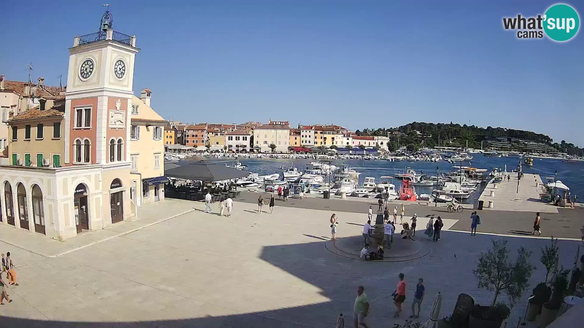 Webcam Rovigno piazza | LIVE cam Piazza centrale Rovigno