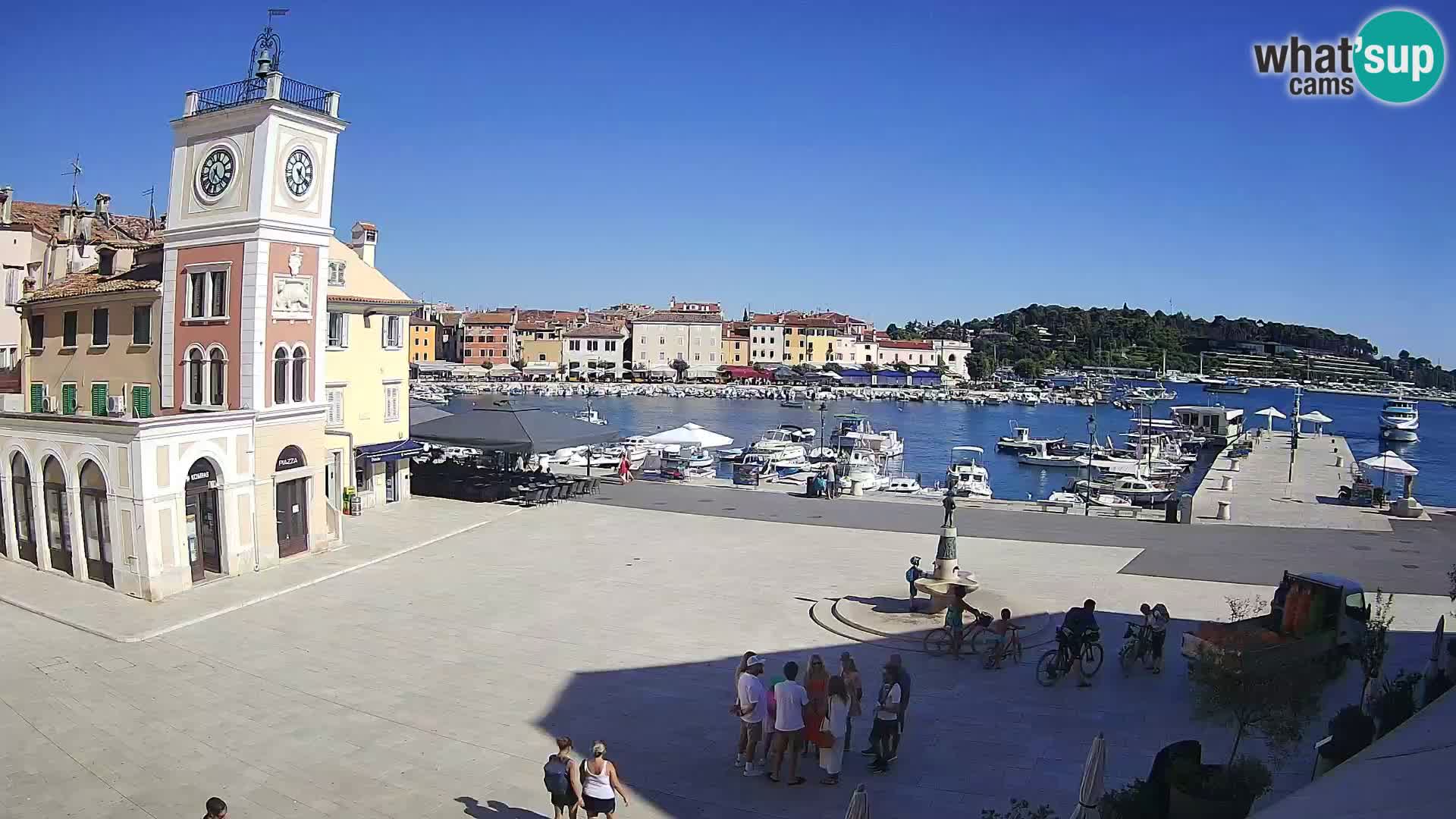 Rovinj spletna kamera trg