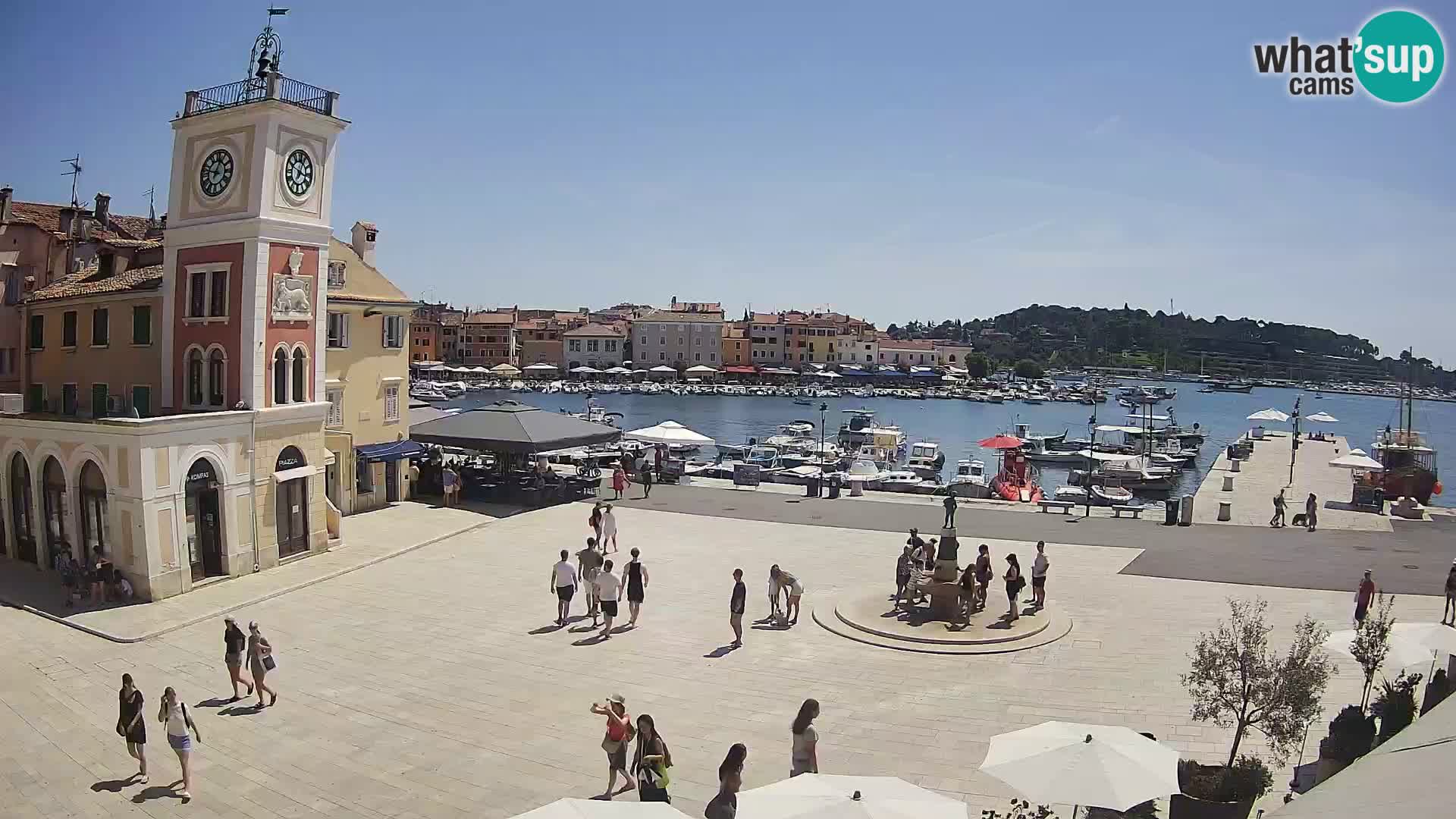 Webcam Rovigno piazza | LIVE cam Piazza centrale Rovigno