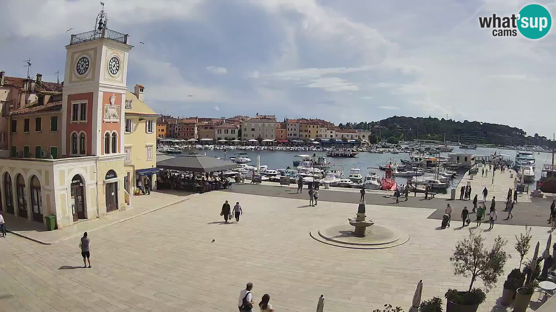 Webcam Rovigno piazza | LIVE cam Piazza centrale Rovigno