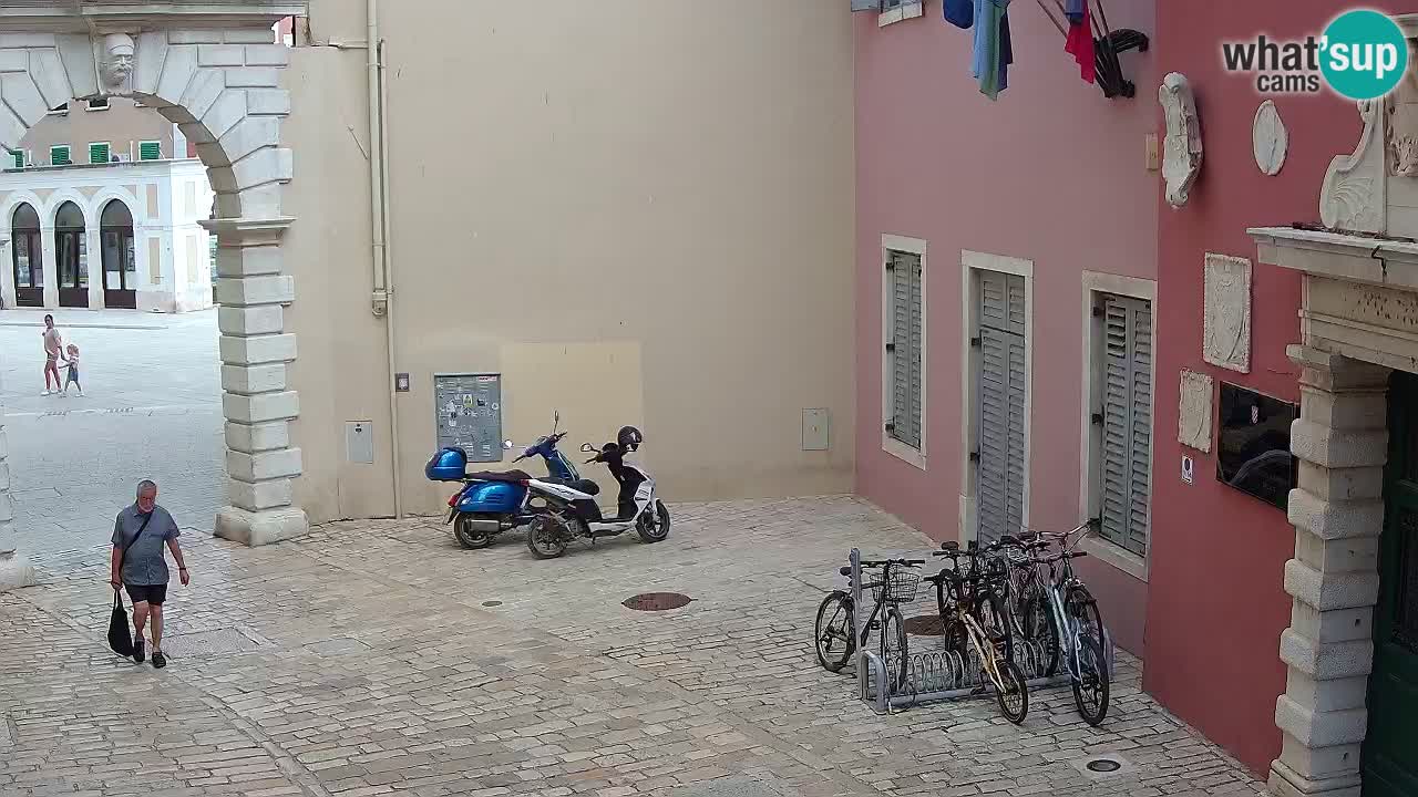 Live webcam Rovinj – Balbi’s bow “City gate” – Istria – Croatia