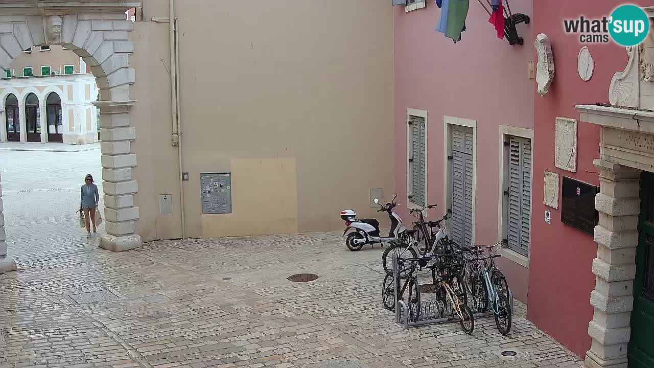Webcam en direct Rovinj – L’arc de Balbi “Porte de la ville” – Istrie – Croatie
