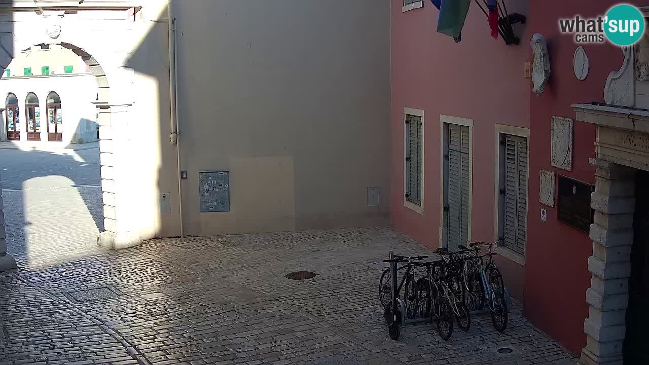 Live webcam Rovinj – Balbi’s bow “City gate” – Istria – Croatia