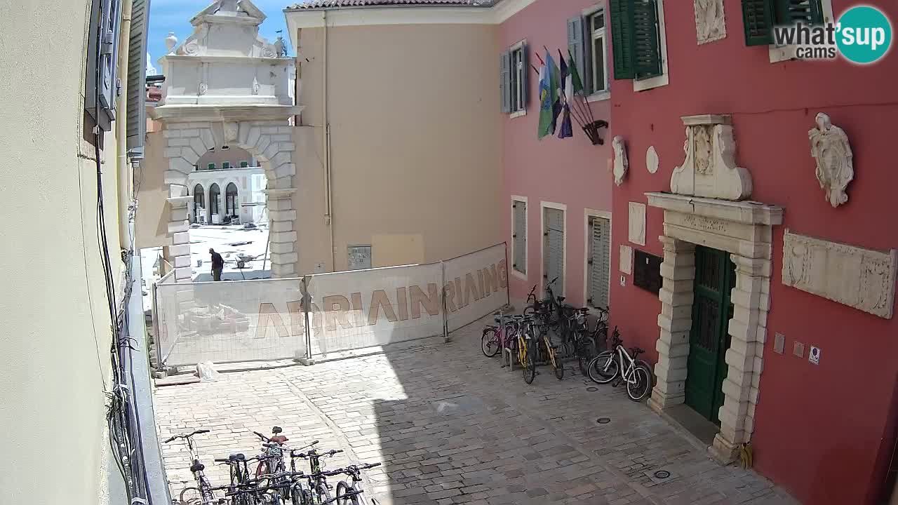 Live webcam Rovinj – Balbi’s bow “City gate” – Istria – Croatia