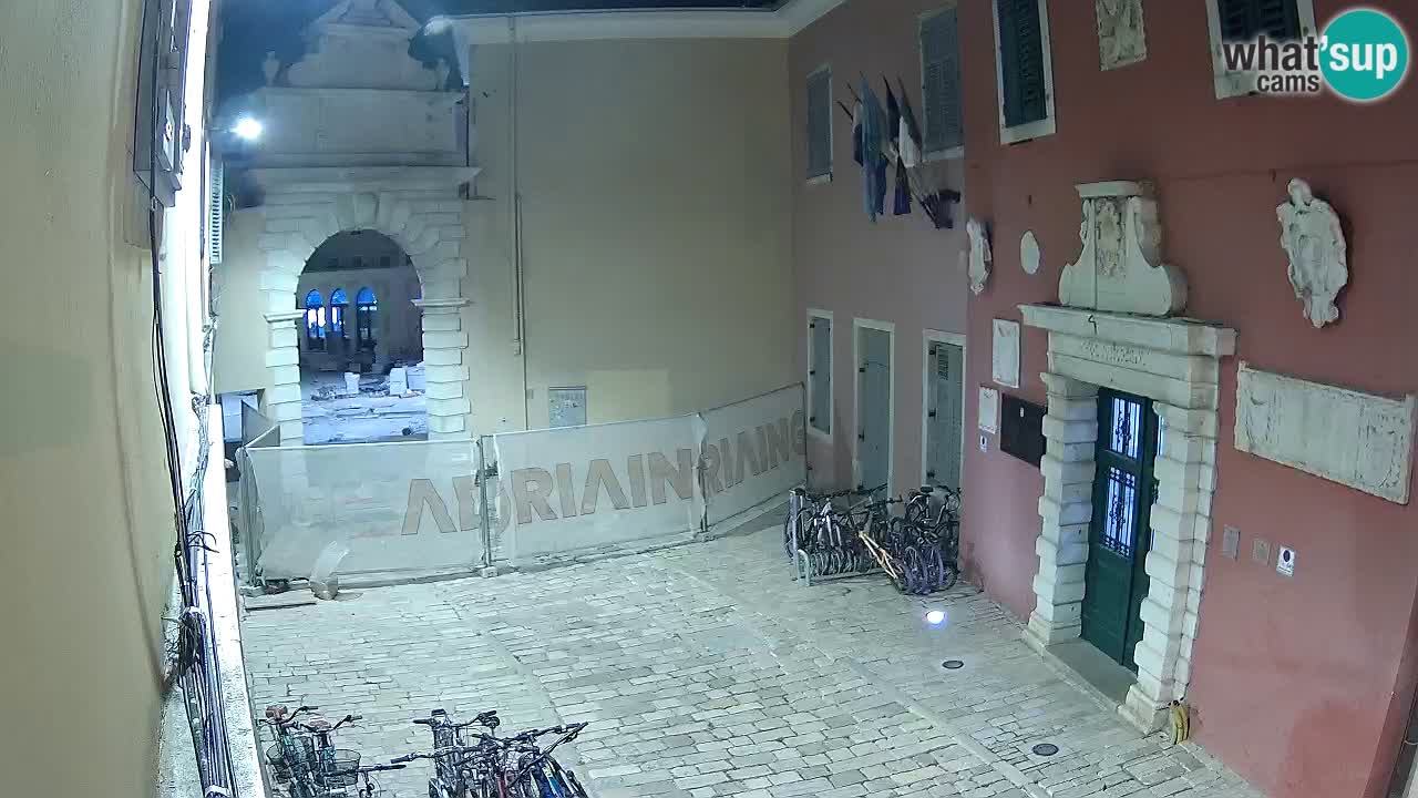Live webcam Rovigno – Arco di Balbi “Porta della città” – Istria – Croazia