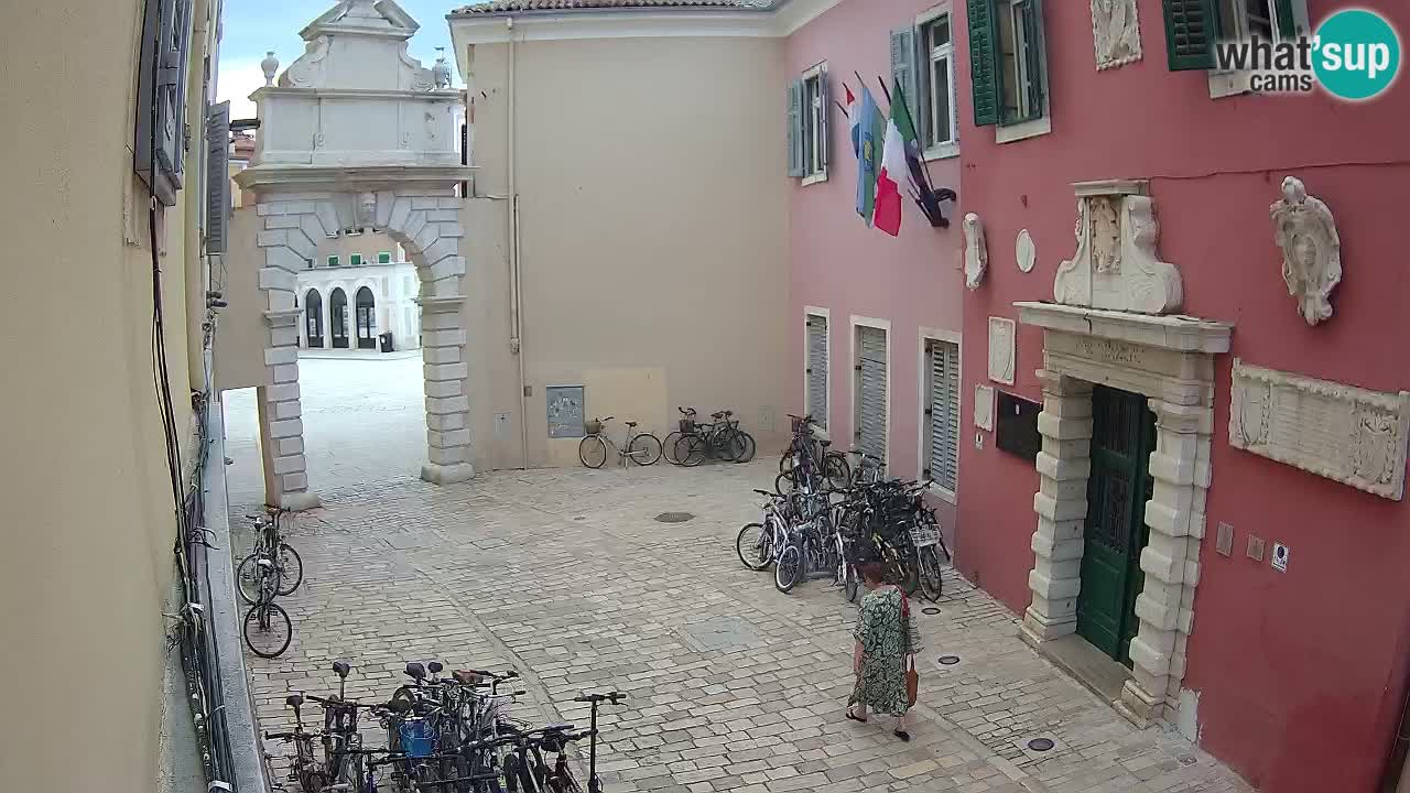 Webcam en direct Rovinj – L’arc de Balbi “Porte de la ville” – Istrie – Croatie