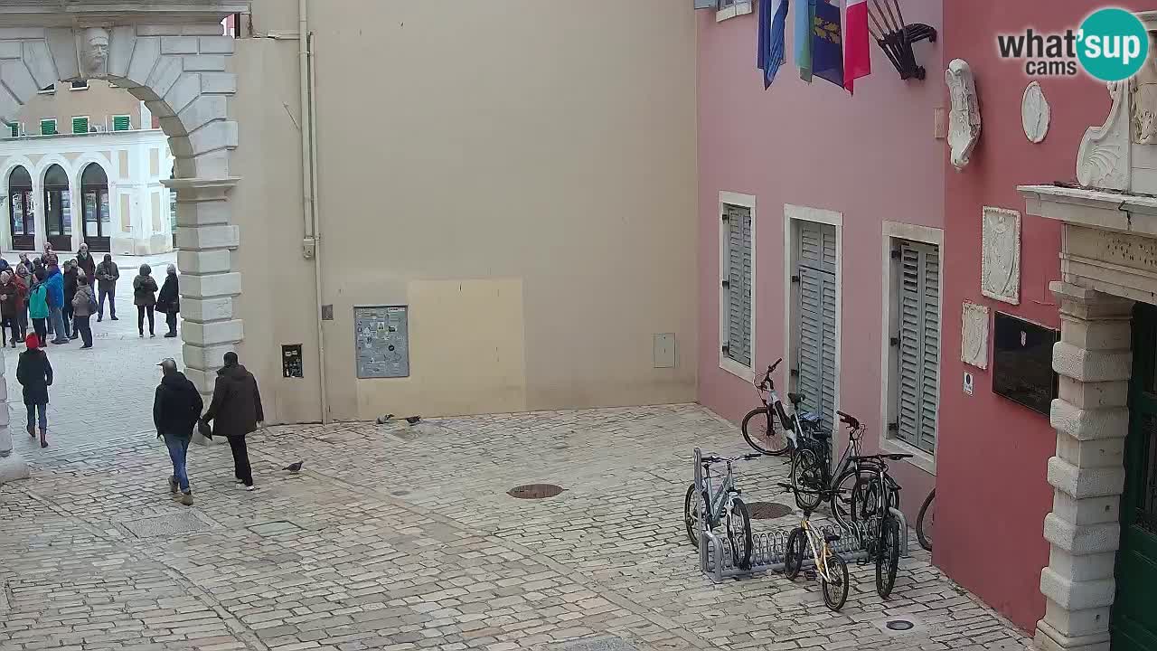 Webcam en vivo Rovinj – “Puerta de la ciudad” Proa de Balbi – Istria – Croacia