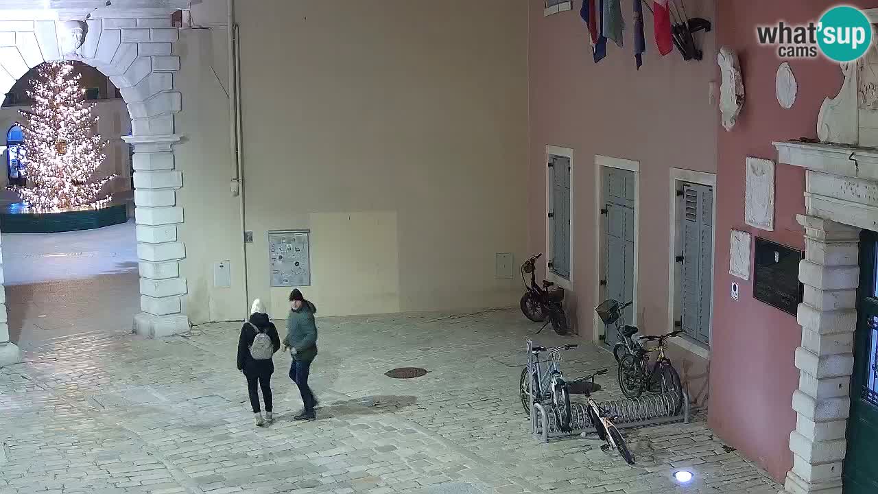 Live webcam Rovinj – Balbi’s bow “City gate” – Istria – Croatia