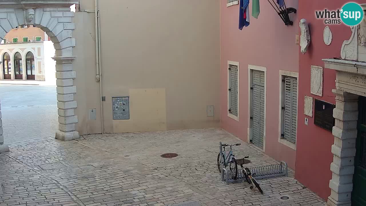 Live webcam Rovinj – Balbi’s bow “City gate” – Istria – Croatia