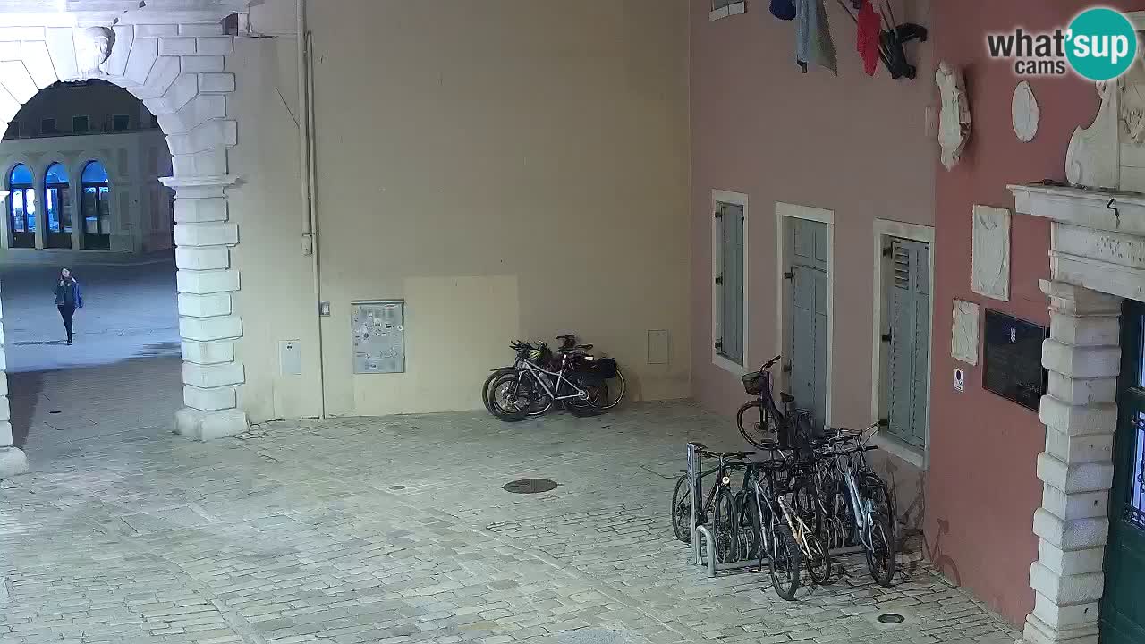 Live webcam Rovinj – Balbi’s bow “City gate” – Istria – Croatia