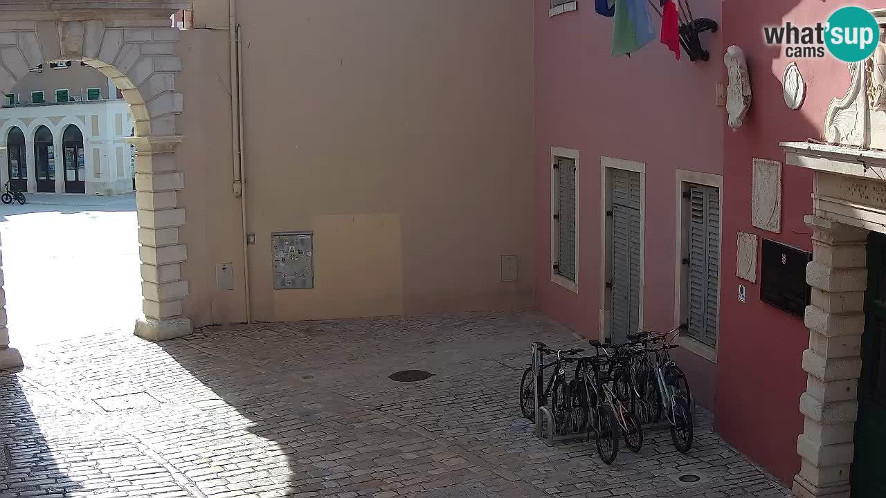 Live webcam Rovinj – Balbi’s bow “City gate” – Istria – Croatia