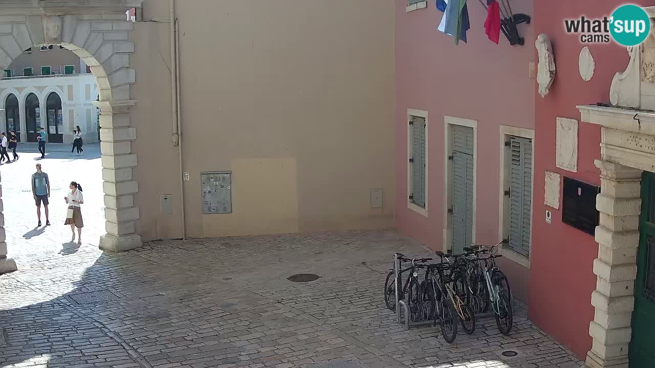 Webcam en direct Rovinj – L’arc de Balbi “Porte de la ville” – Istrie – Croatie