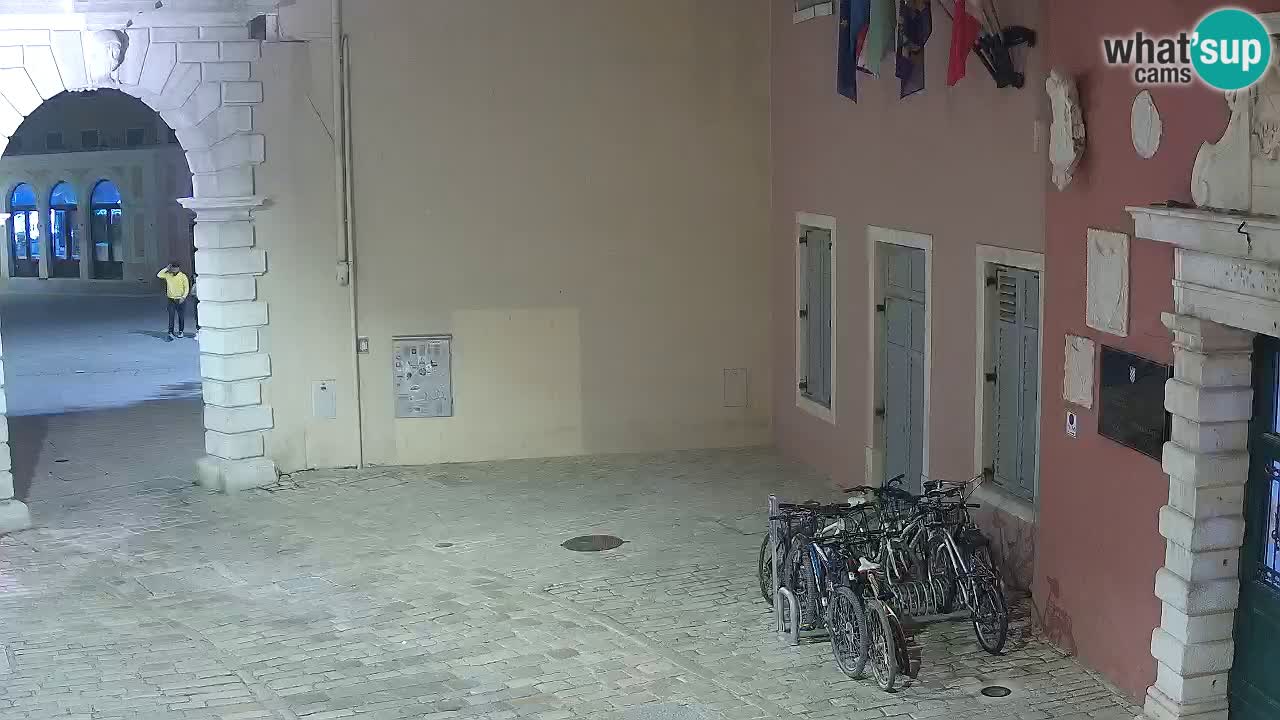 Live webcam Rovinj – Balbi’s bow “City gate” – Istria – Croatia
