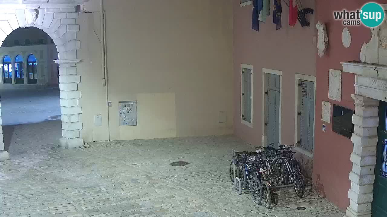 Live webcam Rovinj – Balbi’s bow “City gate” – Istria – Croatia