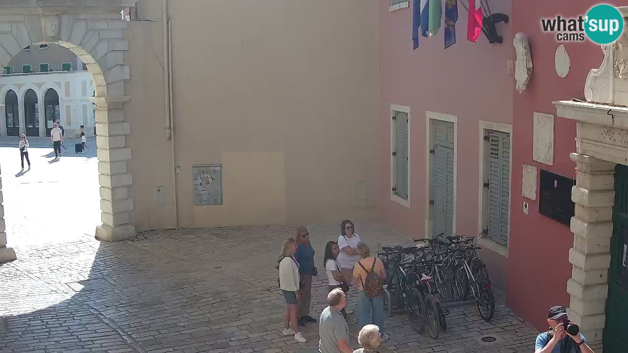 Webcam en direct Rovinj – L’arc de Balbi “Porte de la ville” – Istrie – Croatie