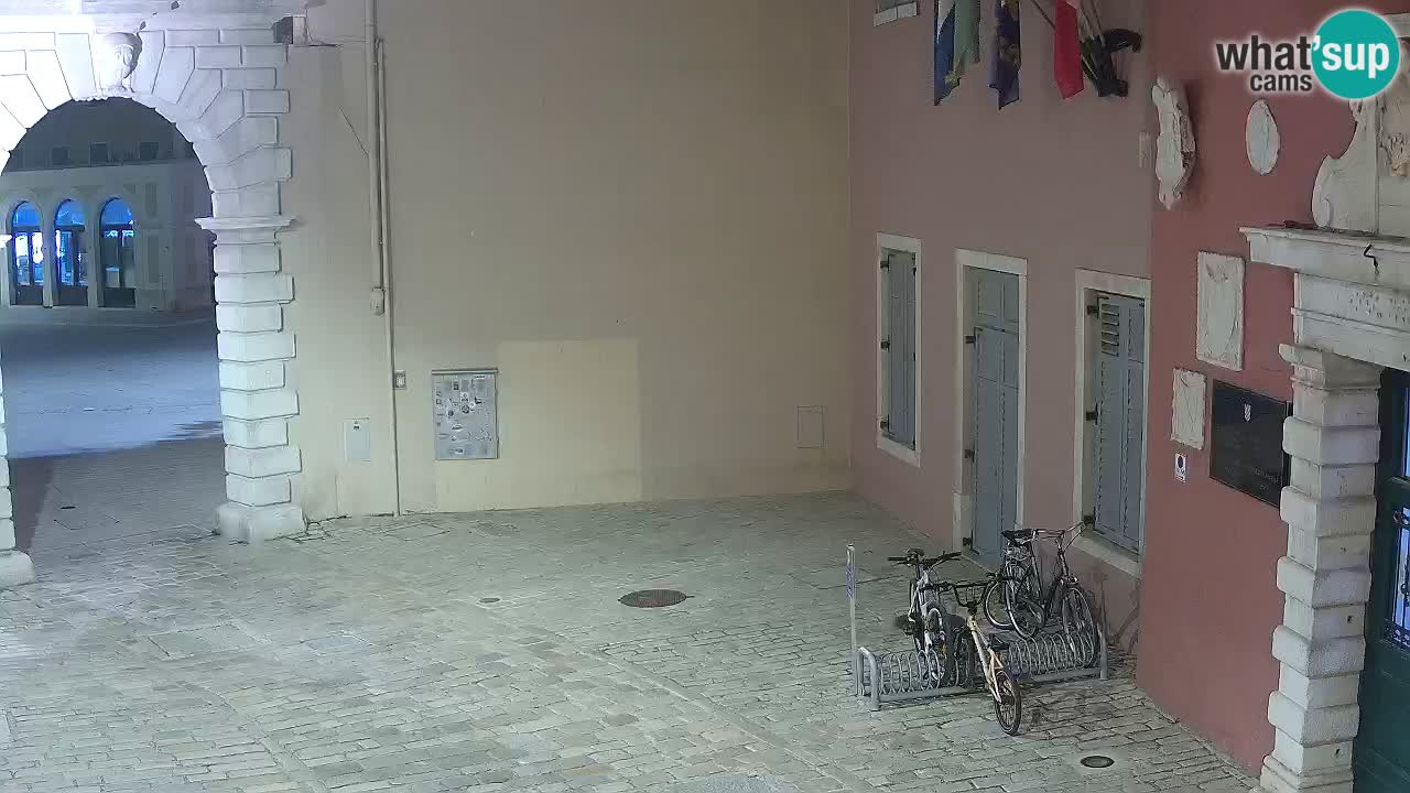 Live webcam Rovinj – Balbi’s bow “City gate” – Istria – Croatia