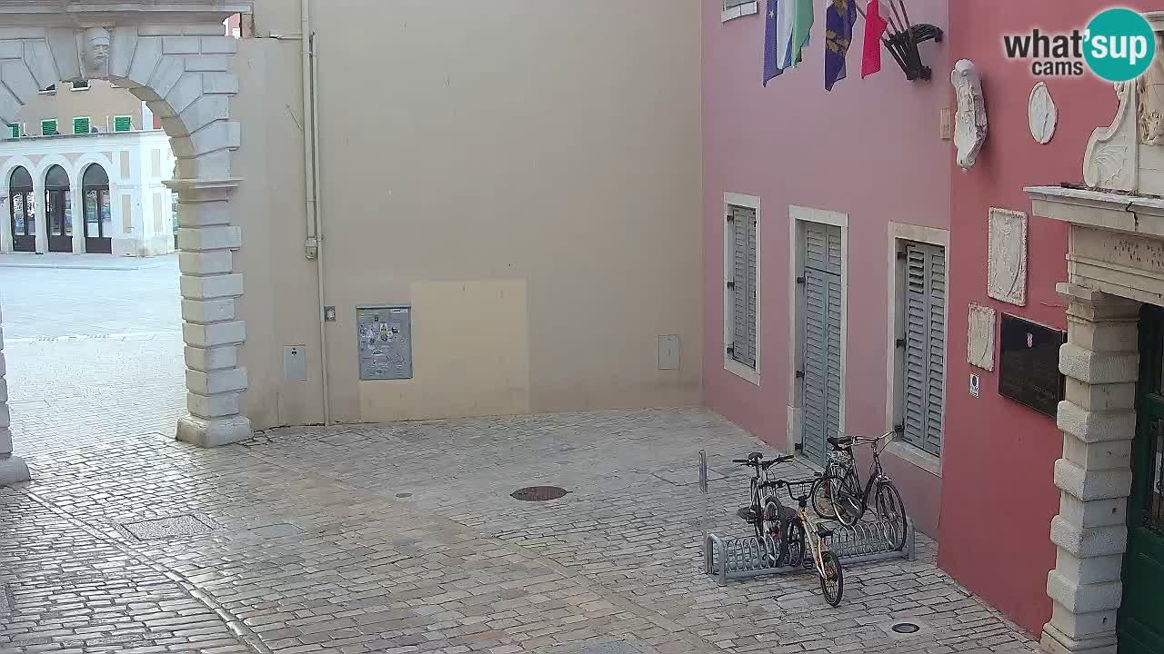 Live webcam Rovinj – Balbi’s bow “City gate” – Istria – Croatia