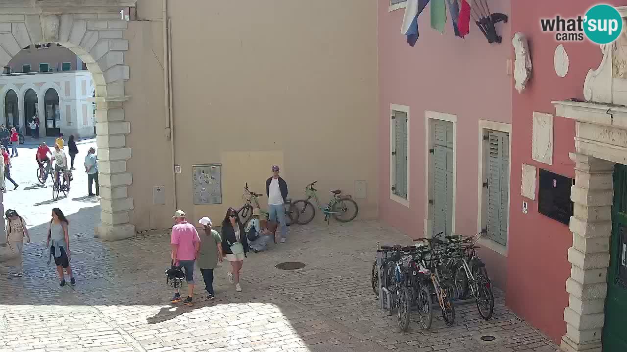 Live webcam Rovinj – Balbi’s bow “City gate” – Istria – Croatia