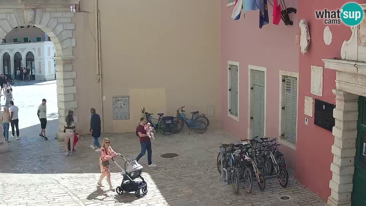 Live webcam Rovinj – Balbi’s bow “City gate” – Istria – Croatia
