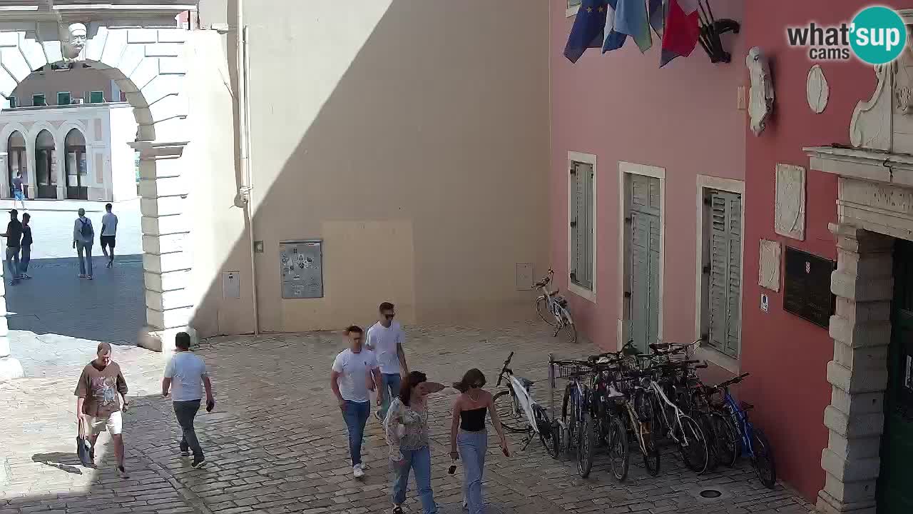 Webcam en direct Rovinj – L’arc de Balbi “Porte de la ville” – Istrie – Croatie
