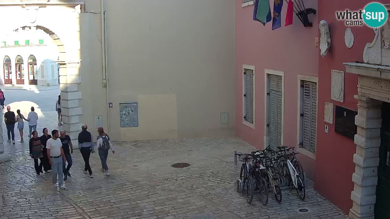 Live webcam Rovinj – Balbi’s bow “City gate” – Istria – Croatia