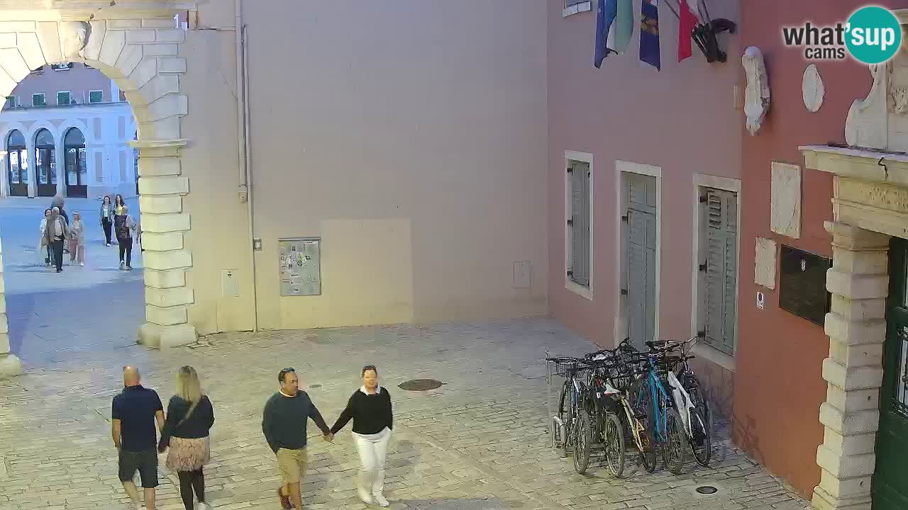 Webcam en direct Rovinj – L’arc de Balbi “Porte de la ville” – Istrie – Croatie